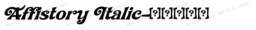 Affistory Italic字体转换